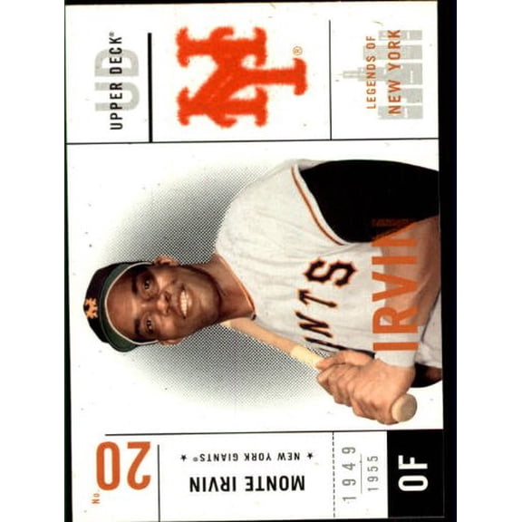 2001 Upper Deck Legends of NY #38 Monte Irvin MLB Baseball Trading Card