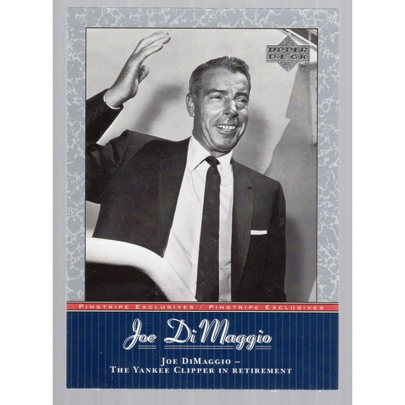 2001 Upper Deck Pinstripe Exclusives DiMaggio #JD44 Joe DiMaggio MLB Baseball Trading Card
