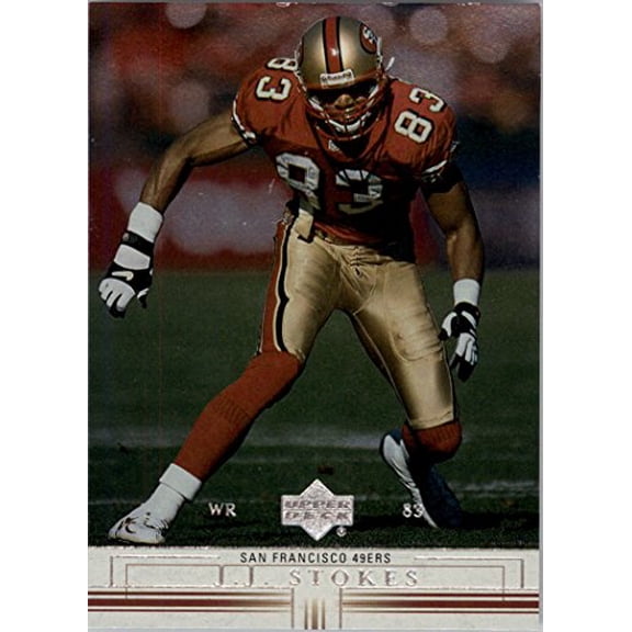 2001 Upper Deck Rookie F/X #219 J.J. Stokes NFL Football Trading Card
