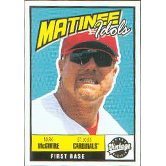 2001 Upper Deck Vintage Matinee Idols #M20 Mark McGwire MLB Baseball Trading Card