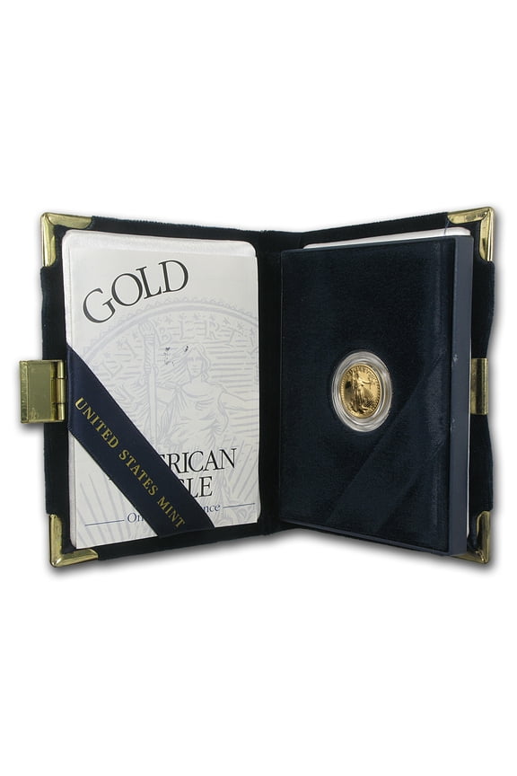 2001-W 1/10 oz Proof American Gold Eagle (w/Box & COA)