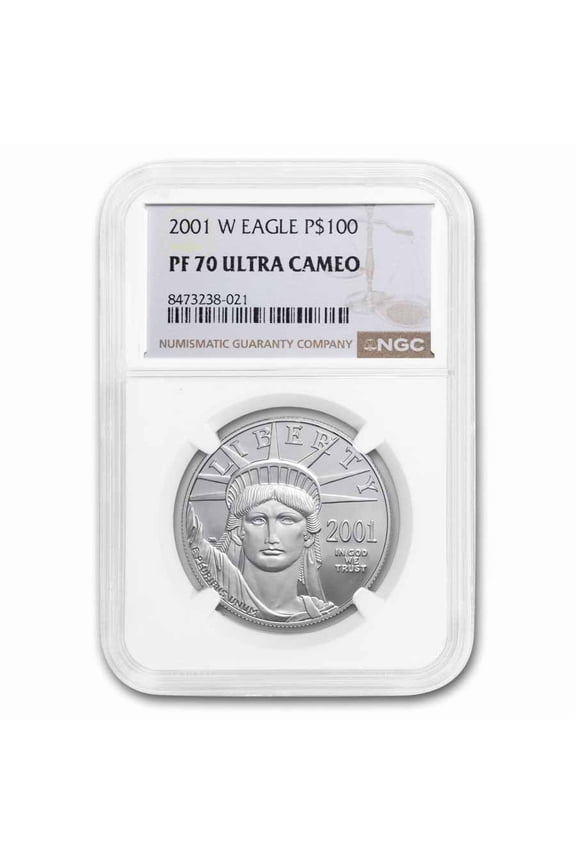 2001-W 1 oz Proof American Platinum Eagle PF-70 UCAM NGC