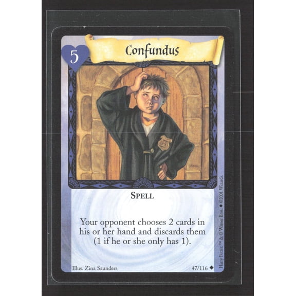 2001 Wizards of the Coast Harry Potter Trading Card Game Base Set Confundus