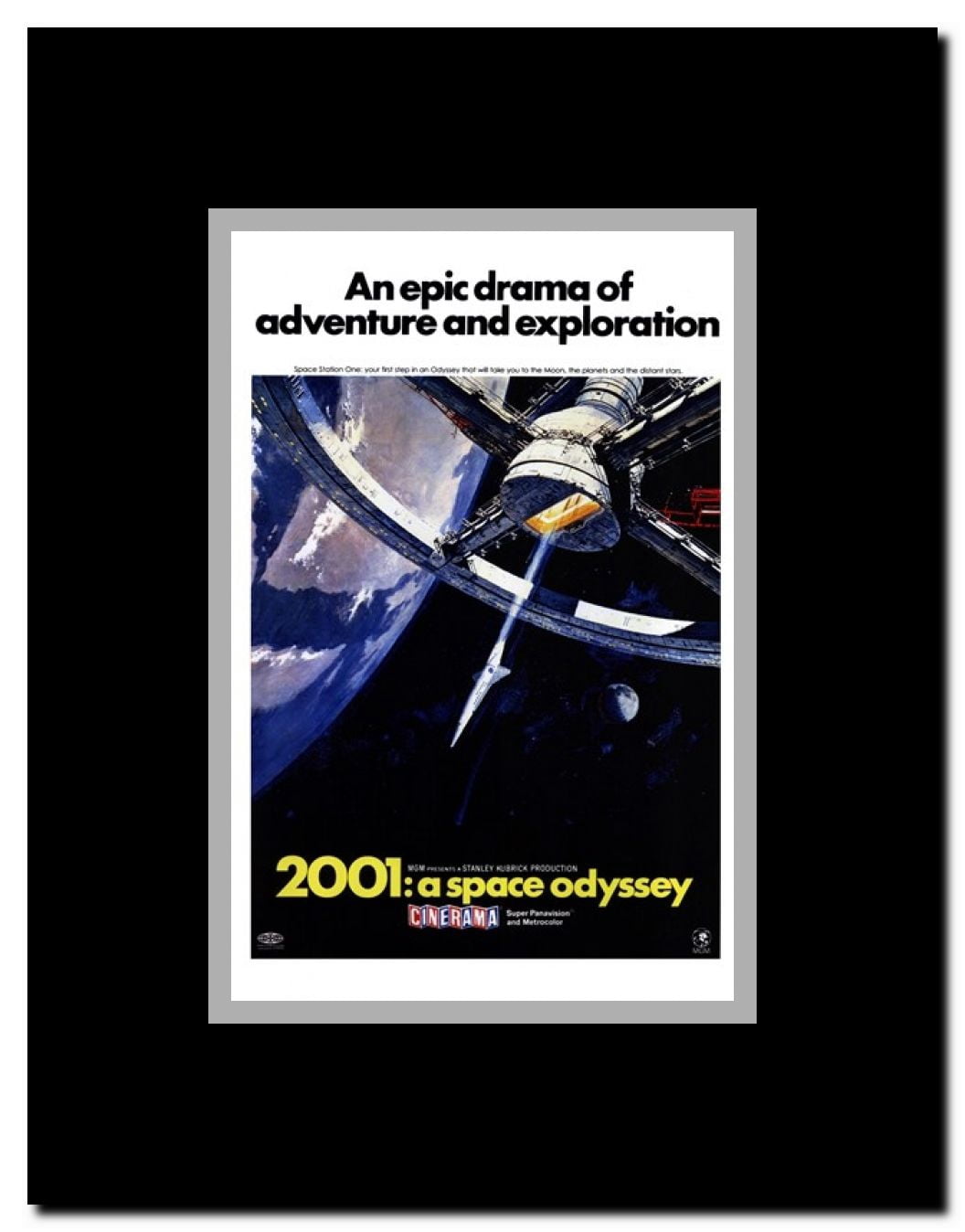 2001: a Space Odyssey Framed Movie Poster