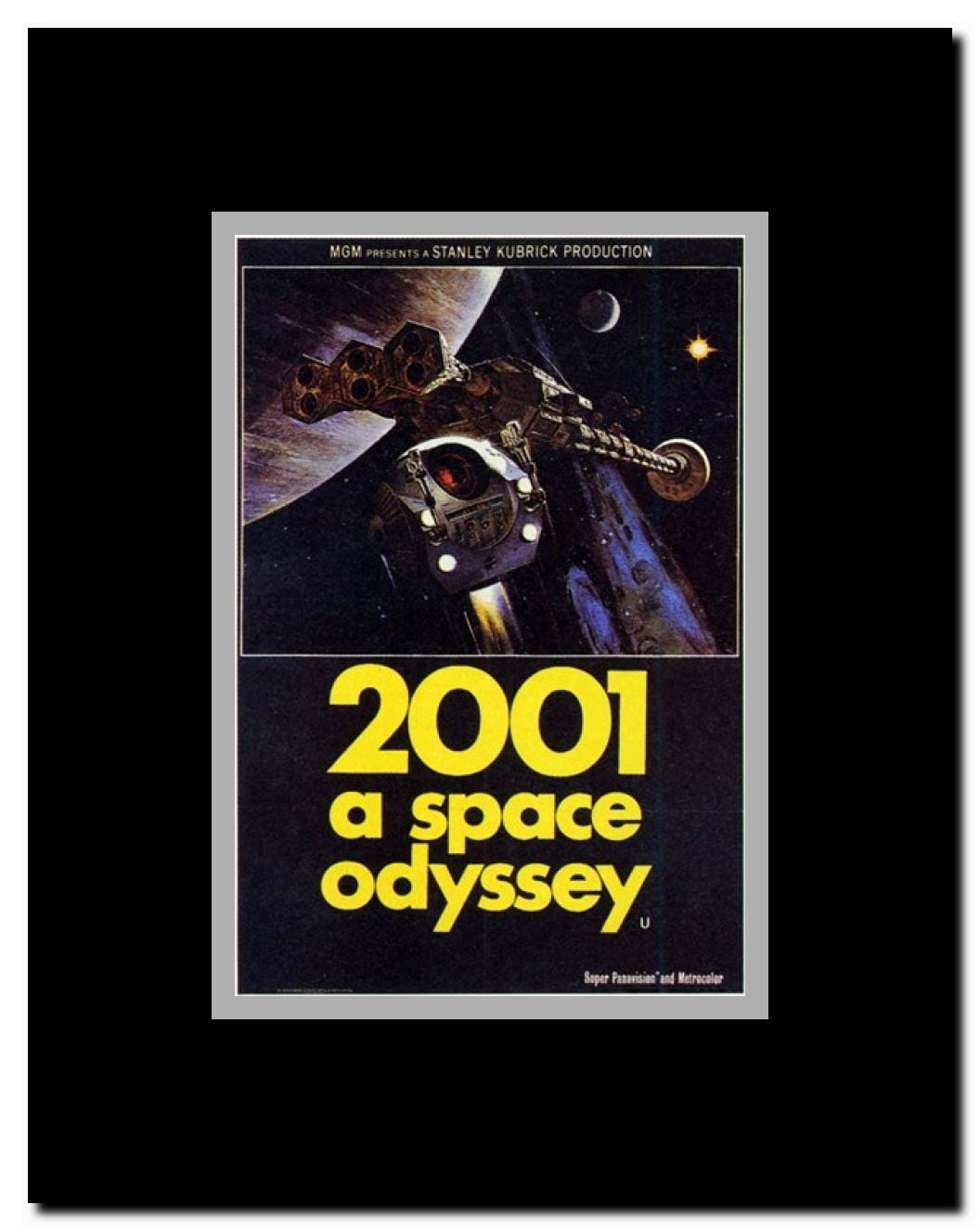 2001: a Space Odyssey Framed Movie Poster