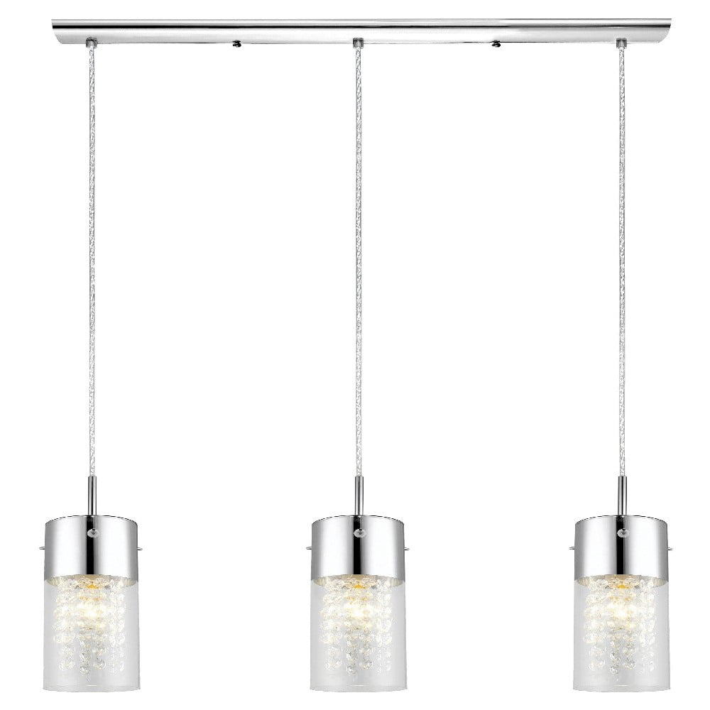 200123A-Eglo Lighting-Diamond - Three Light Crystal Pendant