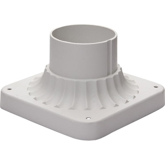 2001WT-Maxim Lighting-Outdoor Essentials-Cast Pier Mount in Commodity style-White Finish