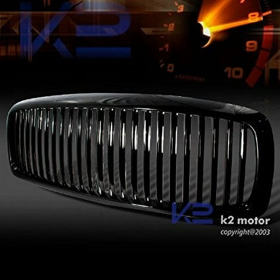 2002 03 04 05 2005 Dodge Ram 1500 2500 Vertical Grill Grille Black