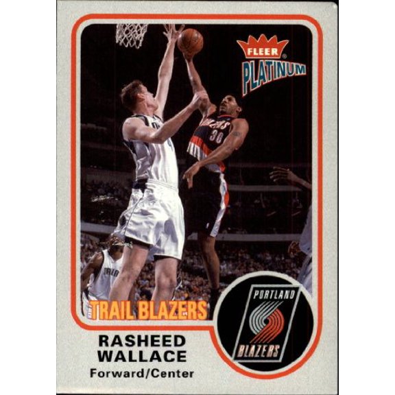 2002-03 Fleer Platinum #22 Rasheed Wallace NBA Basketball Trading Card