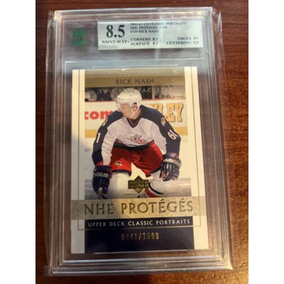 2002-03 Upper Deck Classic Portraits Rick Nash #109 Rookie MNT 8.5