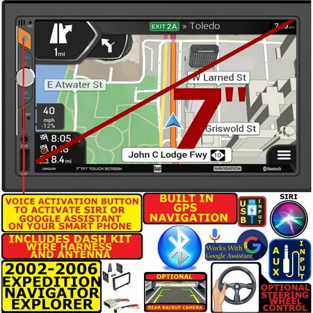 2002-06 FORD EXPEDITION EXPLORER LINCOLN AVIATOR NAVIGATOR GPS NAV BT USB RADIO