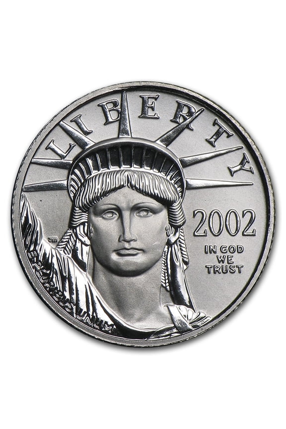 2002 1/10 oz American Platinum Eagle BU