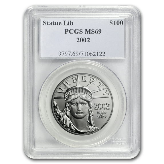 2002 1 oz American Platinum Eagle MS-69 PCGS