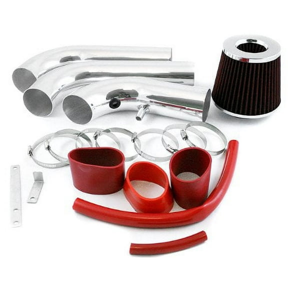 2002 2003 2004 2005 2006 2007 2008 Dodge Ram 1500 3.7L 4.7L Cold Air Intake System with Filter - Red