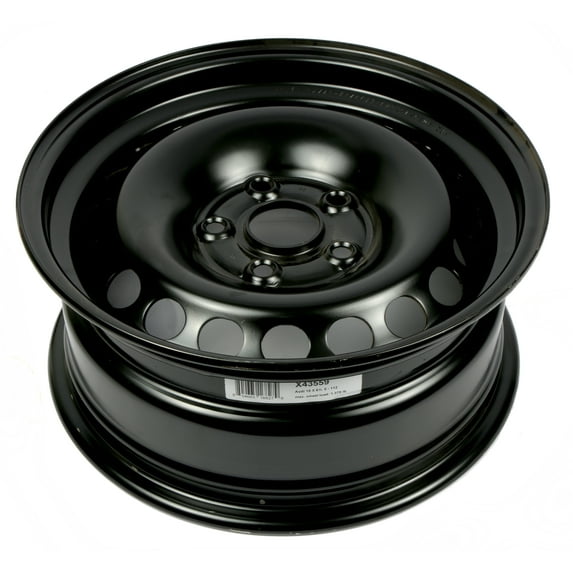 2002-2005 Audi A4 15 x 6-1/2 Single 5 Lug Black Steel Wheel Rim 8E060102703C