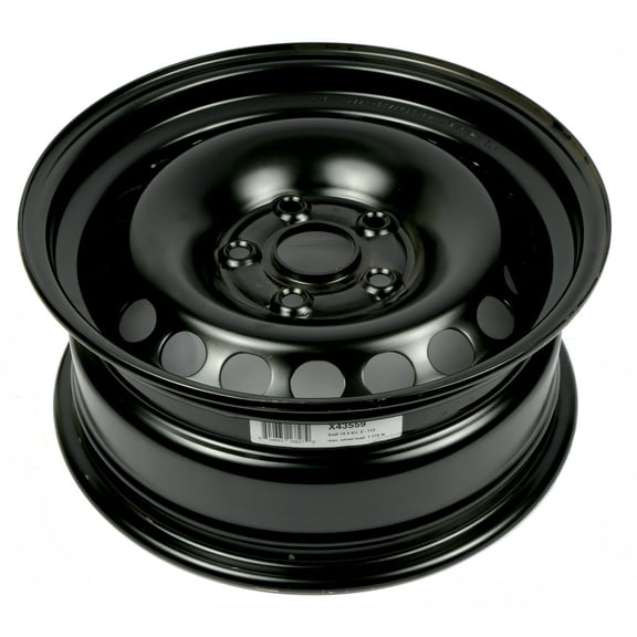 2002-2005 Audi A4 15 x 6-1/2 Single 5 Lug Black Steel Wheel Rim 8E060102703C