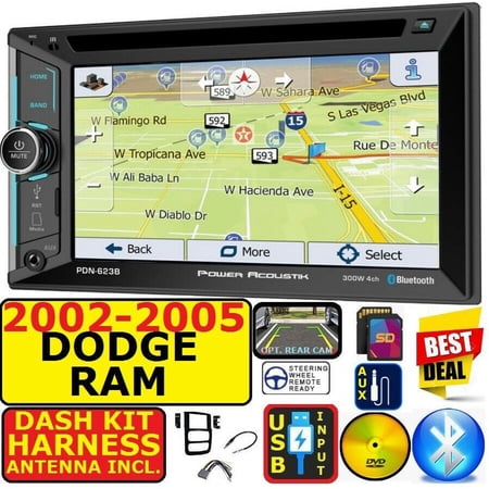 2002-2005 DODGE RAM NAVIGATION BLUETOOTH CD/DVD USB AUX SD CAR RADIO STEREO PKG