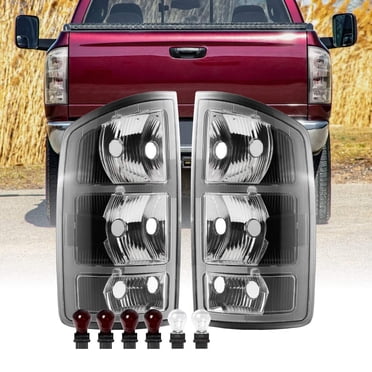 Gcuhtke 2 Set Of - Rear License Plate Lamp Cover Trim Decor Frame Chrome For Ram 1500 2018-2020