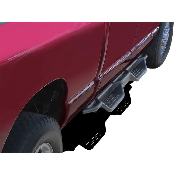 2002-2008 Dodge Ram 1500 Quad Cab 2003-2009 Dodge Ram 2500/3500 Quad Cab Carbon Steel Black Finish Round Tube Drop Style Side Step Running Board