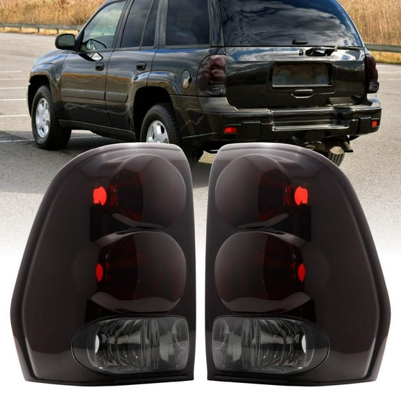 2002-2009 Chevrolet Trailblazer & 2007-2014 Chevrolet Suburban / Tahoe Dark Cherry Red Lens Tail Light - Unique Style Racing