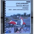 thumbnail image 1 of 2002-2009 Honda Metropolitan 50 Scooter SERVICE & REPAIR MANUAL, 1 of 3