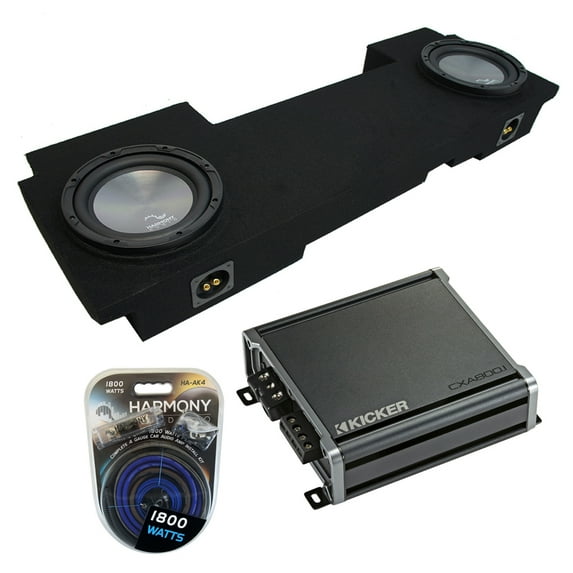 2002-2013 Cadillac Escalade EXT Underseat Harmony A102 Dual 10 Sub Box & CXA8001