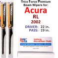 thumbnail image 1 of 2002 Acura RL Performance Beam Wipers (Set of 2), 1 of 3