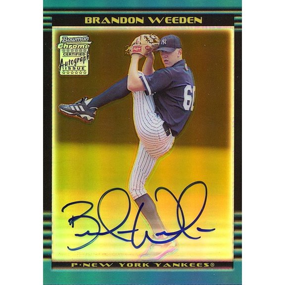 2002 Bowman Chrome Brandon Weeden Gold