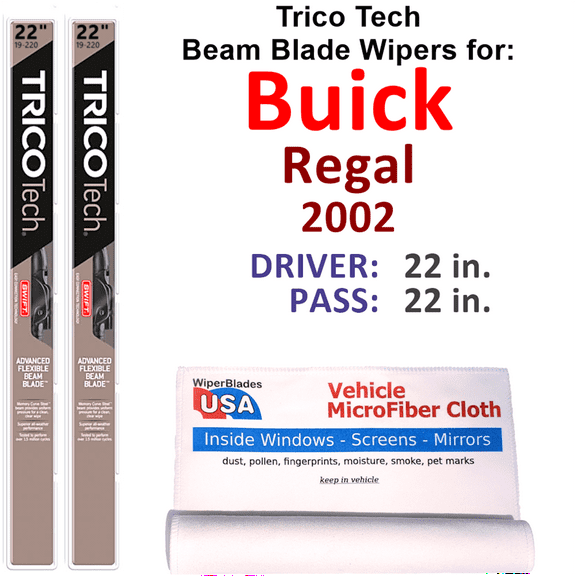 2002 Buick Regal Beam Blade Wipers (Set of 2)