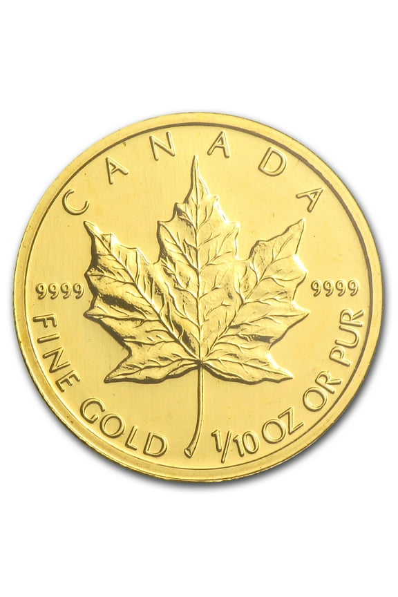 2002 Canada 1/10 oz Gold Maple Leaf BU