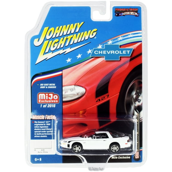 2002 Chevrolet Camaro ZL1 427 Arctic White "Muscle Cars USA" Ltd Ed 2016 pcs 1/64 Diecast Model Car by Johnny Lightning