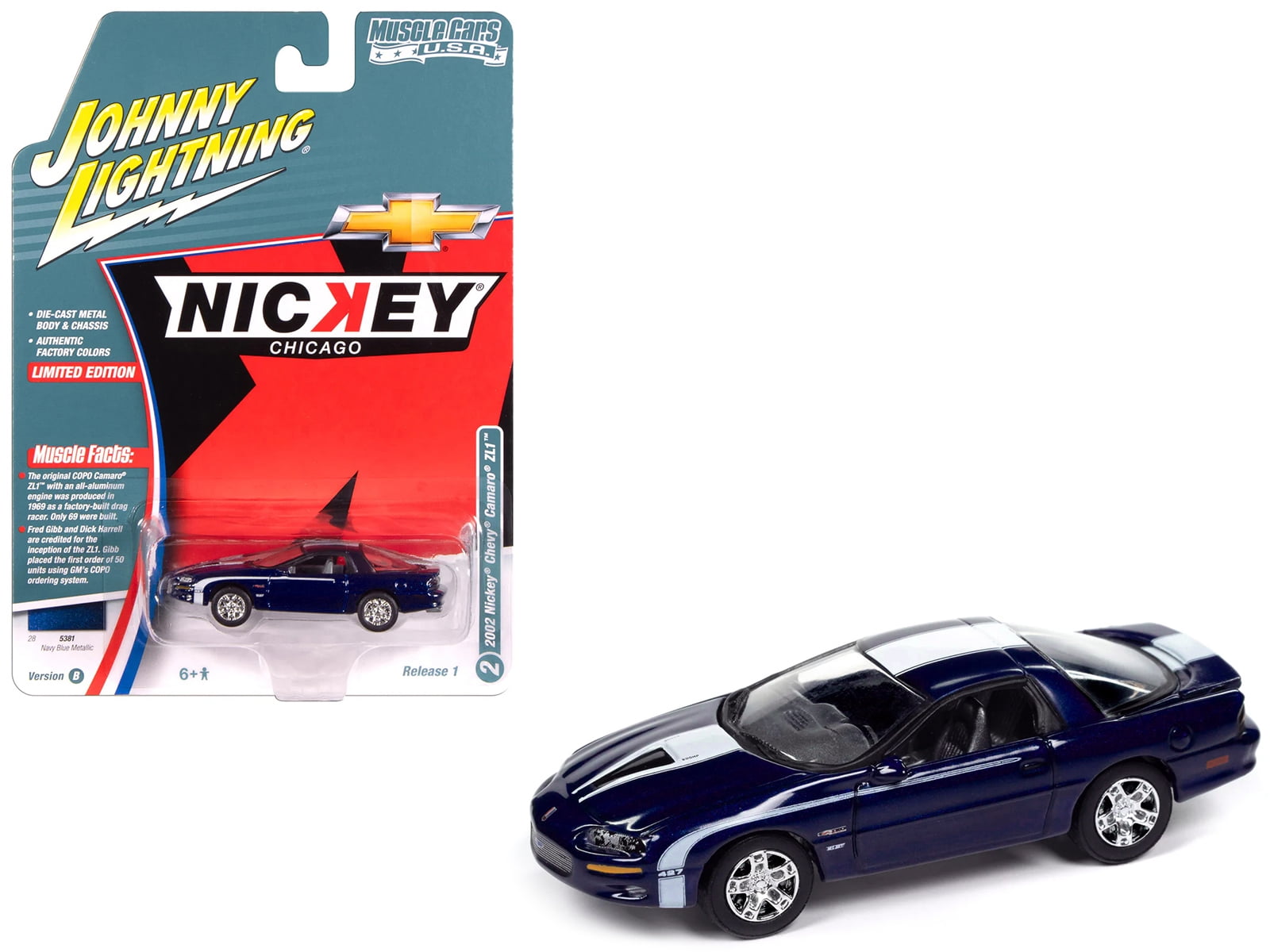 2002 Chevrolet Nickey Camaro ZL1 Navy Blue Metallic with White