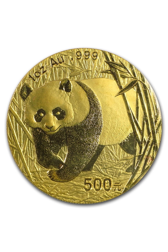 2002 China 1 oz Gold Panda BU (Sealed)