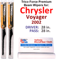 thumbnail image 1 of 2002 Chrysler Voyager Performance Beam Wipers (Set of 2), 1 of 3