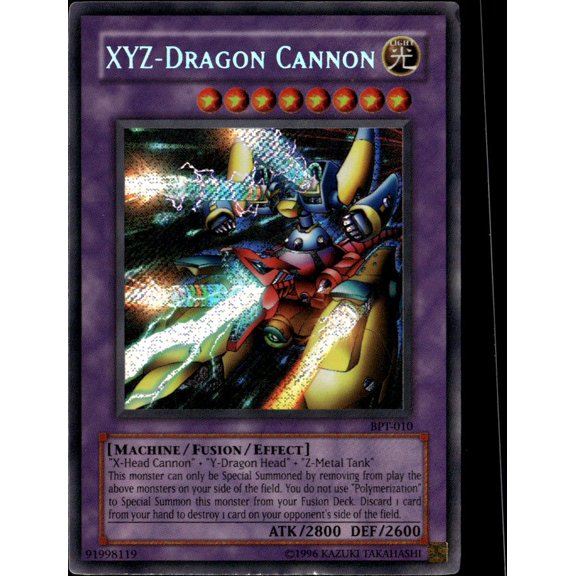 2002 Collector's Tins XYZ-Dragon Cannon Secret Rare Fusion Effect