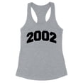 thumbnail image 1 of 2002 College Style Tank Top Fitted Racerback Women's 2X-Large Heather Grey, 1 of 5