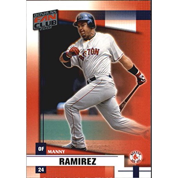 2002 Donruss Fan Club #80 Manny Ramirez MLB Baseball Trading Card