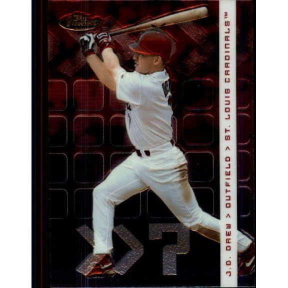 2002 Finest #64 J.D. Drew MLB Baseball Trading Card