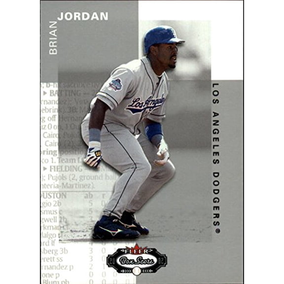 2002 Fleer Box Score #17 Brian Jordan MLB Baseball Trading Card