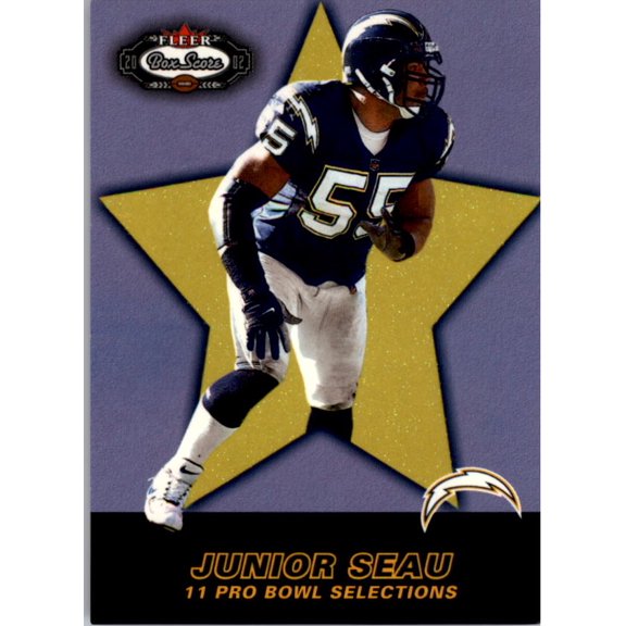 2002 Fleer Box Score #220 Junior Seau AP NFL Football Trading Card
