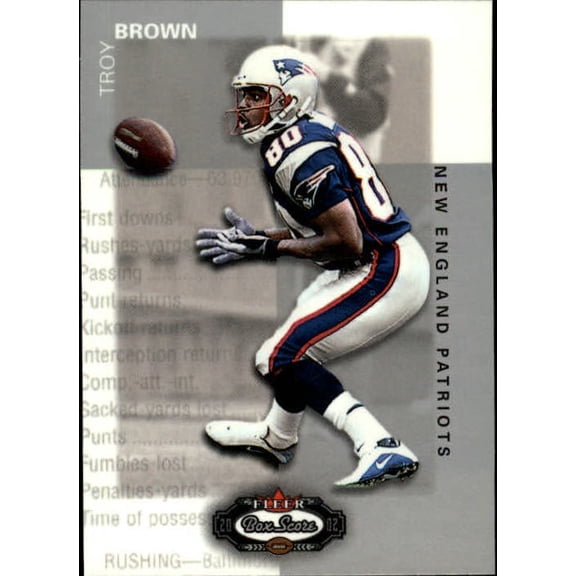 2002 Fleer Box Score #31 Troy Brown NFL Football Trading Card