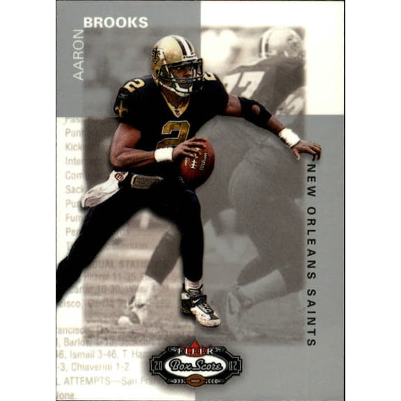 2002 Fleer Box Score #46 Aaron Brooks NFL Football Trading Card