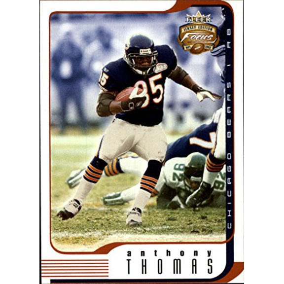 2002 Fleer Focus JE #38 Anthony Thomas NFL Football Trading Card