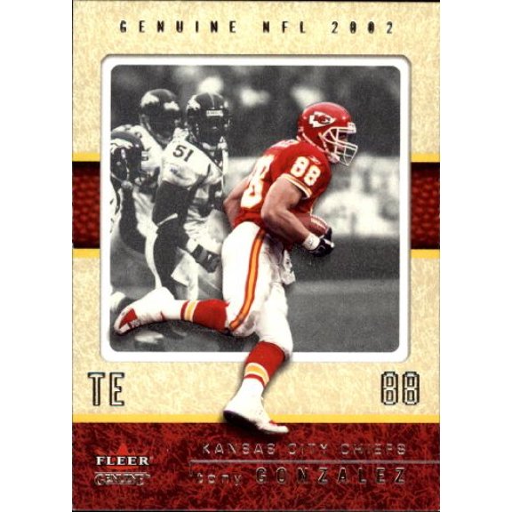 2002 Fleer Genuine #68 Tony Gonzalez NFL Football Trading Card