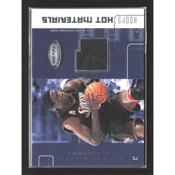 2002 Fleer Hoops Hot Materials Dikembe Mutombo #HM-DM Game-worn Shooting Shirt