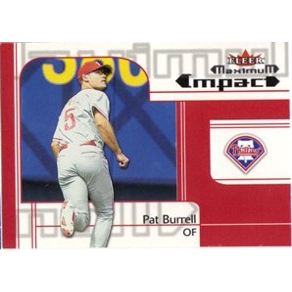 2002 Fleer Maximum #265 Pat Burrell MI MLB Baseball Trading Card