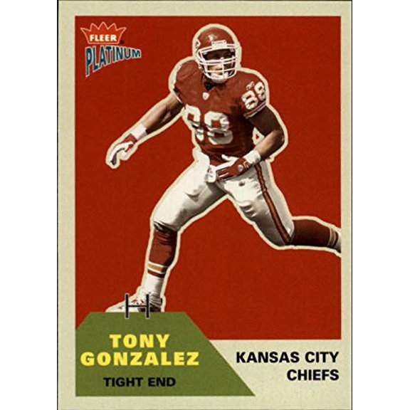 2002 Fleer Platinum #186 Tony Gonzalez NFL Football Trading Card