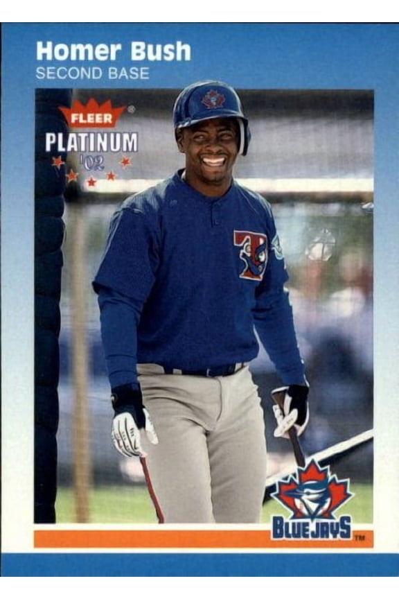 2002 Fleer Platinum #232 Homer Bush MLB Baseball Trading Card
