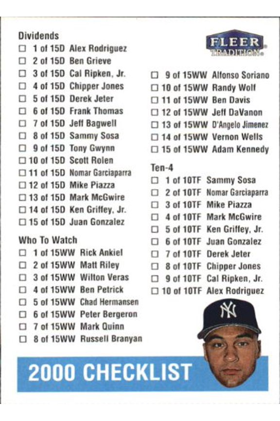 2002 Fleer Tradition Update #U376 Sammy Sosa CC MLB Baseball Trading Card