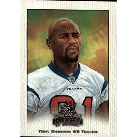 2002 Gridiron Kings #34 Tony Simmons NFL Football Trading Card